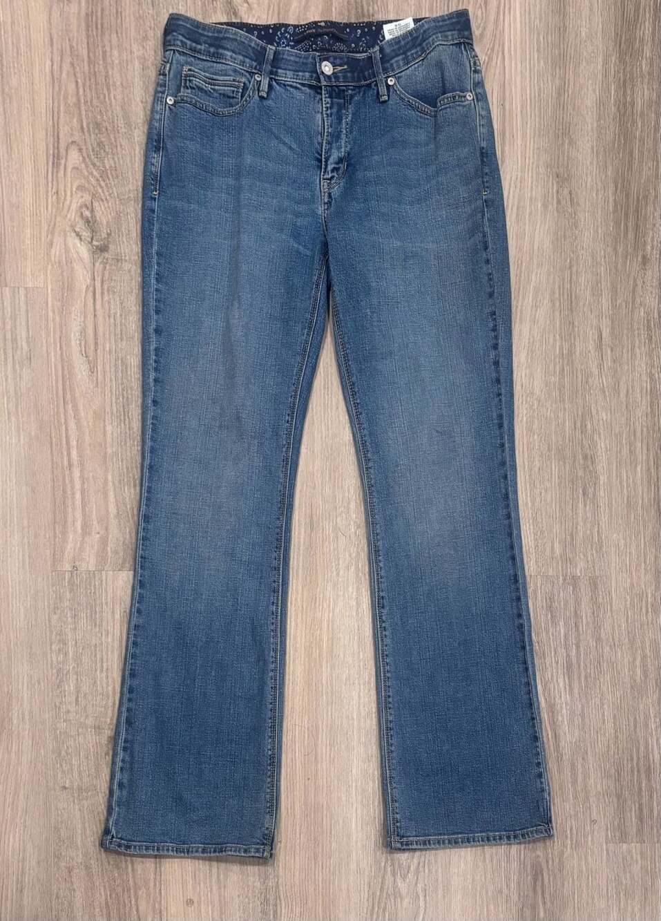 Levi's Perfect Waist Boot Cut 525 Jeans Size 10M Blue Denim